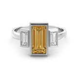 1.41 carat vintage citrine ring