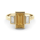 1.41 carat vintage citrine ring