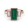 1.41 carat vintage emerald ring