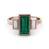 1.41 carat vintage emerald ring