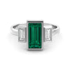 1.41 carat vintage emerald ring
