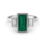 1.41 carat vintage emerald ring