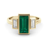 1.41 carat vintage emerald ring