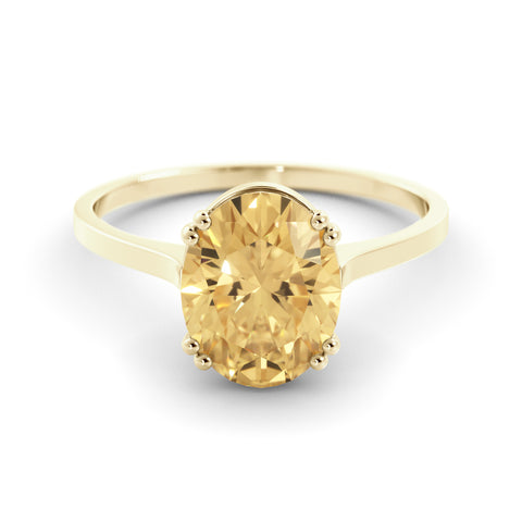 טבעת ספיר כחול Amber Kiss