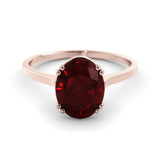 טבעת גרנט אדום Amber Kiss
