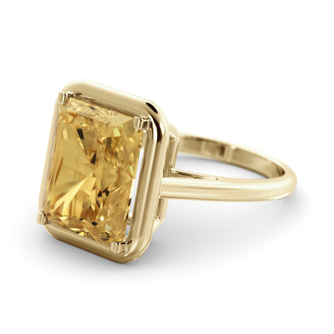 Amy 6.51 carat Green Aquamarine ring