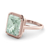 Amy 6.51 carat Green Aquamarine ring