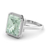 Amy 6.51 carat Green Aquamarine ring