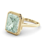 Amy 6.51 carat Green Aquamarine ring