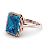 London blue topaz ring 6.50 carat Amy