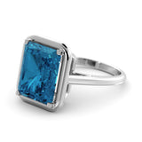 London blue topaz ring 6.50 carat Amy