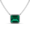 6.51 carat emerald inlaid gold necklace