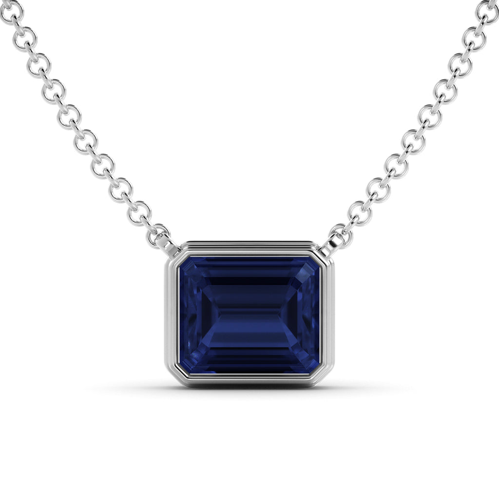 6.51 carat sapphire inlaid gold chain