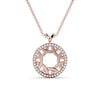 Celtic gold necklace studded with diamonds/musonite