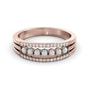 A classic diamond and pearl ring