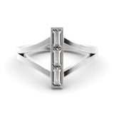 טבעת בגט מוסונייט Vertical