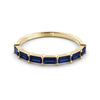 Seven baguette sapphire ring