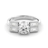 Vintage 1.01 carat Moissanite ring