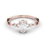 טבעת קלטית עדינה יהלום מעבדה Vespyr