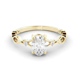 טבעת קלטית עדינה יהלום מעבדה Vespyr