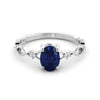 Delicate Celtic sapphire and diamond ring