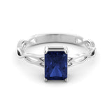 Delicate sapphire celtic ring