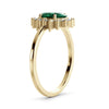 "Diana" emerald and diamond ring