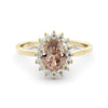 Morganite and diamond "Diana" ring