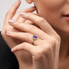 "Diana" amethyst and diamond ring
