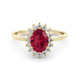 "Diana" ruby ​​and diamond ring