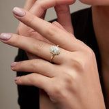 טבעת Diana מוסונייט ויהלומים