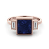 Vintage blue sapphire ring