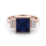 Vintage blue sapphire ring