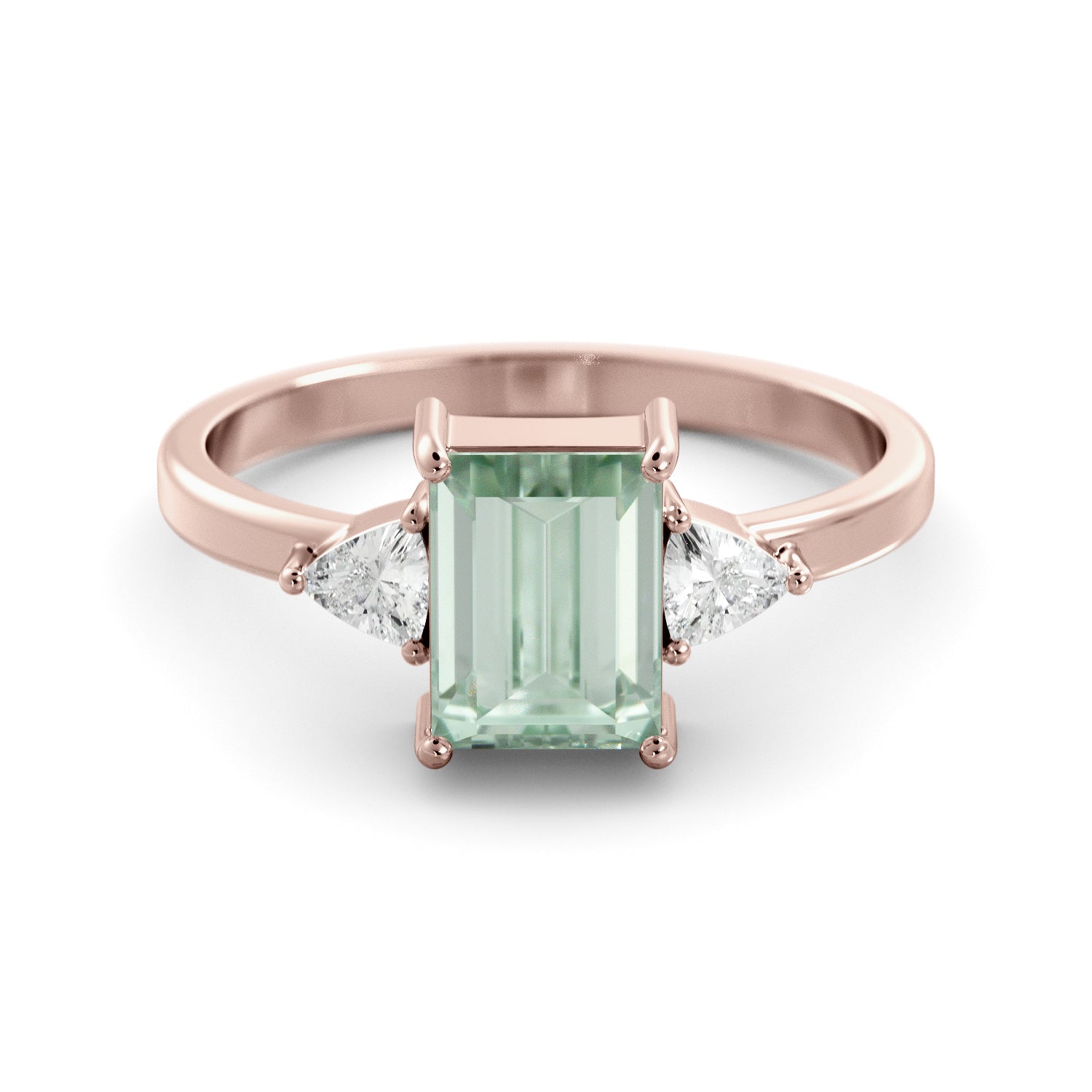 Aquamarine moissanite shop engagement rings