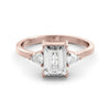 Moissanite Art deco ring