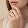 Vintage ring studded with Moissanite 