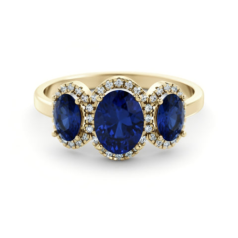 2.35 carat emerald and diamond ring