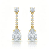 Tal Lab-Gem Diamond Drop Earrings 