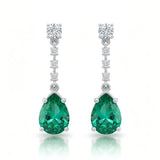 Tal Emerald Drop Earrings 