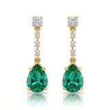 Tal Emerald Drop Earrings 