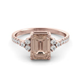 Morganite and Diamond "Carla" ring