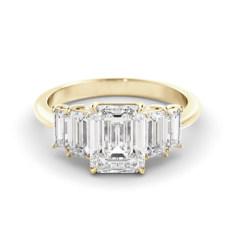 טבעת ספיר ויהלום מעבדה Radiance