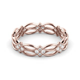 Celtic ring set with diamonds