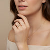 Delicate baguette and diamond Moissanite ring
