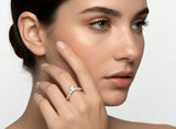 Chevron Diamond Ring