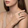 Adelina emerald and diamond ring