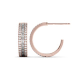 עגילים חצי-פתוחים יהלומי מעבדה Eclipse