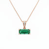 Emerald and Diamond Necklace - Horizon