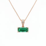 Emerald and Diamond Necklace - Horizon