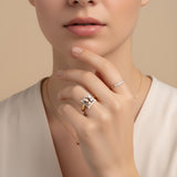 Afroditi Morganite and Diamond Ring